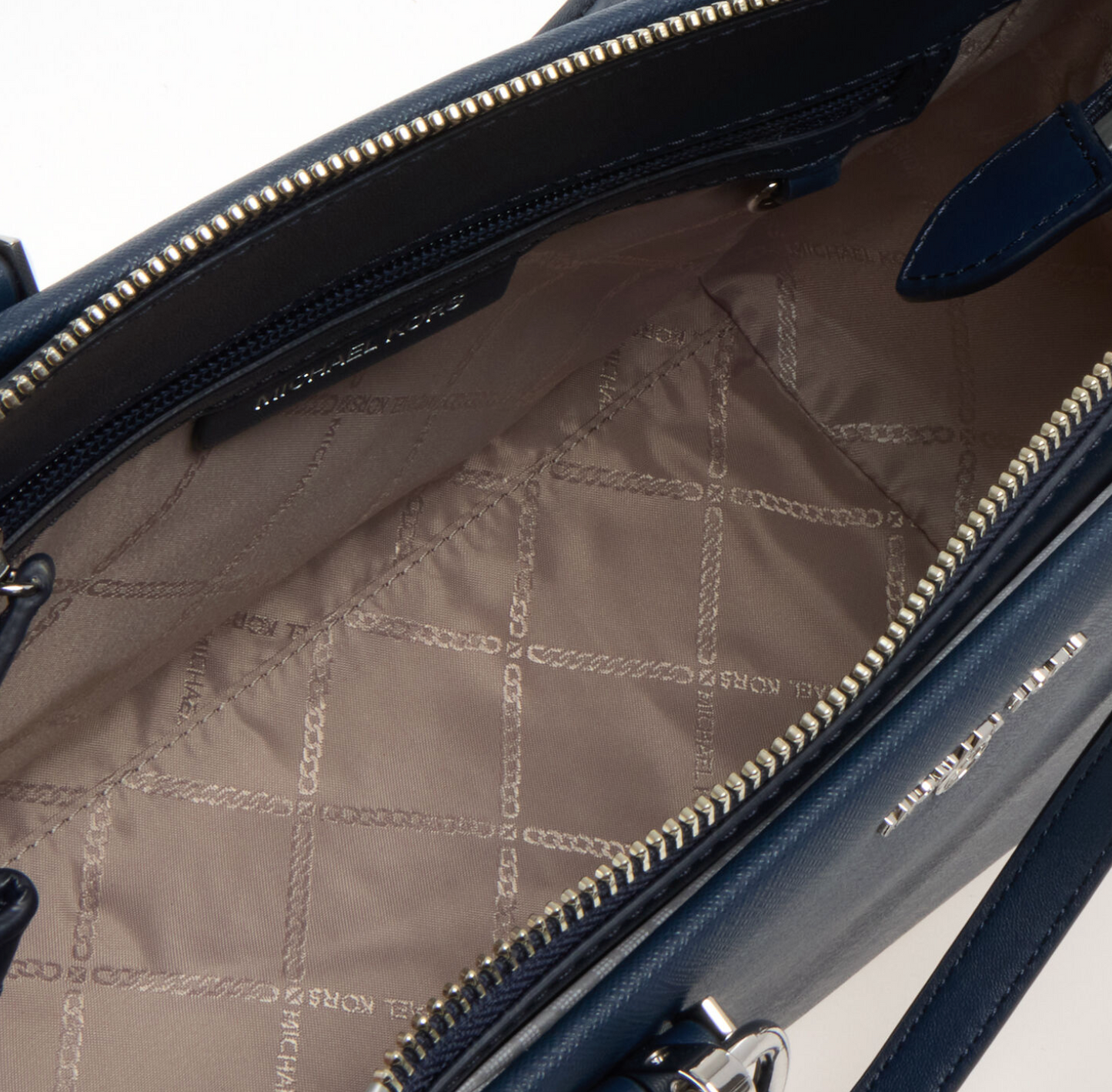 Michael Kors Navy Triple Compartment Shoulder Bag