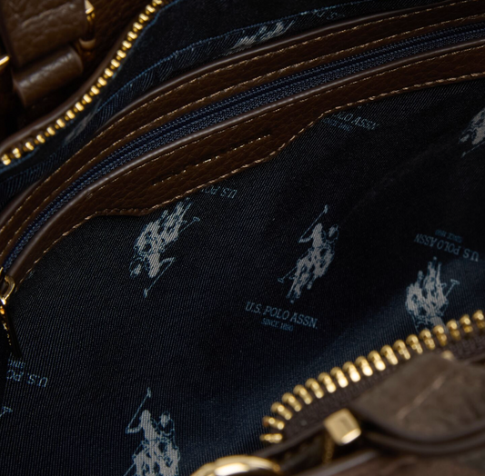 US Polo Assn Dark Brown Hampton Bag