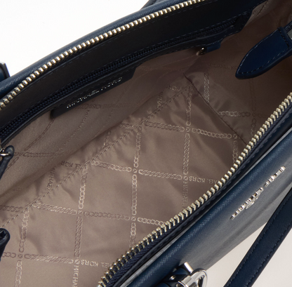 Michael Kors Navy Triple Compartment Shoulder Bag