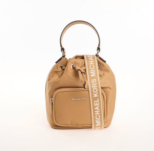 Michael Kors Beige Bucket Style Crossbody Bag