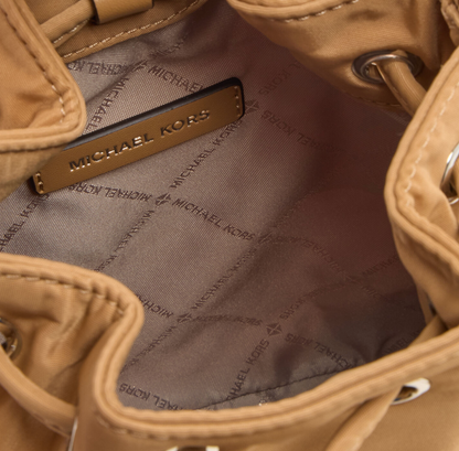 Michael Kors Beige Bucket Style Crossbody Bag