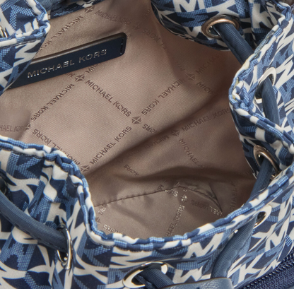 Michael Kors Blue Logo Bucket Bag