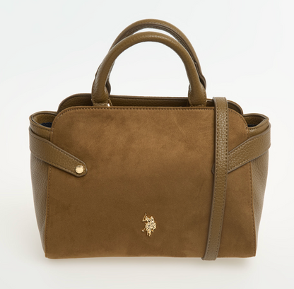 US Polo Assn Olive Hampton Branded Handbag