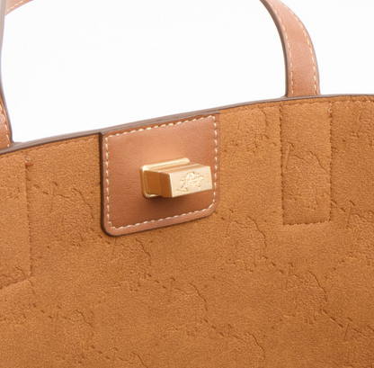 US Polo Assn Cognac Middleton Bag & Pouch