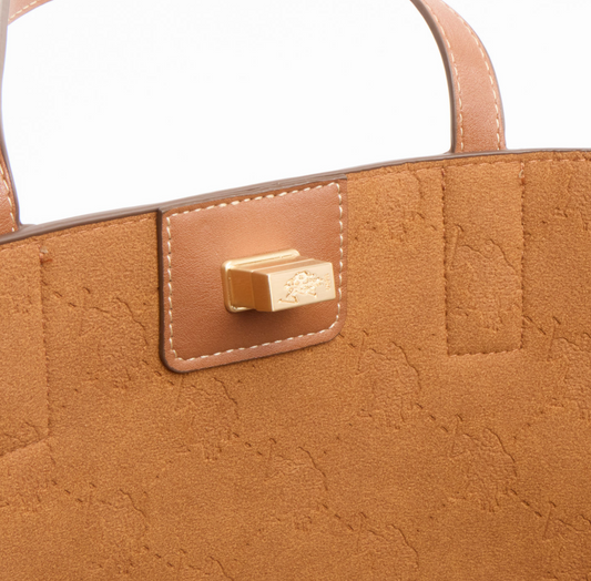 US Polo Assn Cognac Middleton Bag & Pouch