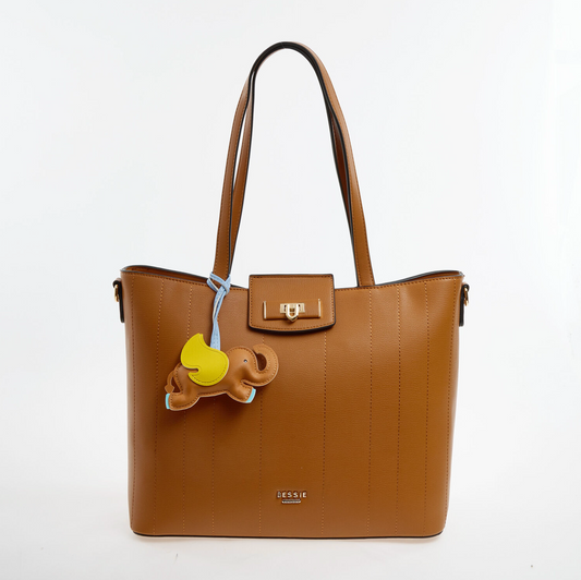Bessie London Tan Tote Bag